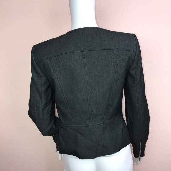 Calvin Klein Blazer Size 2 Zip Up New - Picture 3 of 4